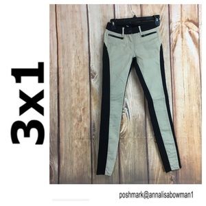 ☮️3x1 black tan skinny stretch pant in size 24